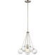 Punxsutawney 1 Light 14 inch Brushed Nickel Pendant Ceiling Light