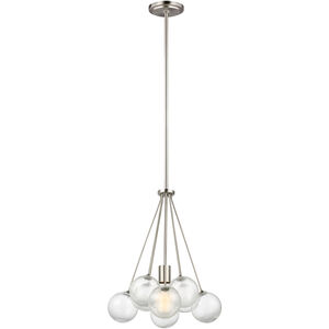 Punxsutawney 1 Light 14 inch Brushed Nickel Pendant Ceiling Light