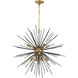 Esopus 8 Light 30 inch Brass and Black Pendant Ceiling Light