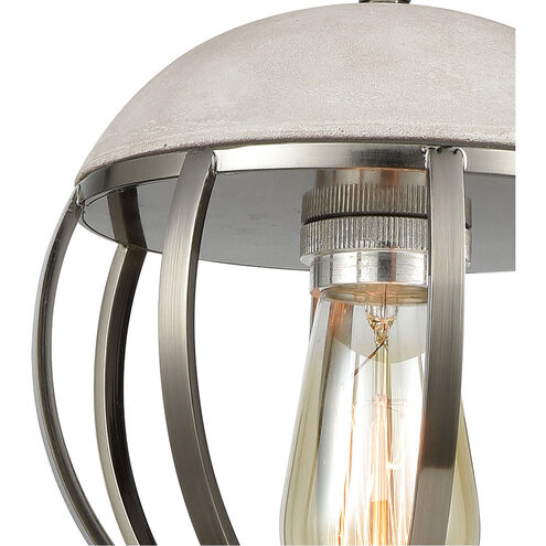 Plumstead 1 Light 8 inch Silver with Gray Mini Pendant Ceiling Light