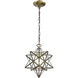 Whitpain 1 Light 12 inch Antique Brass Mini Pendant Ceiling Light