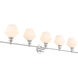 Rochester 5 Light 47 inch Chrome Wall sconce Wall Light