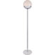 Oyster Bay 62 inch 40 watt Chrome Floor Lamp Portable Light