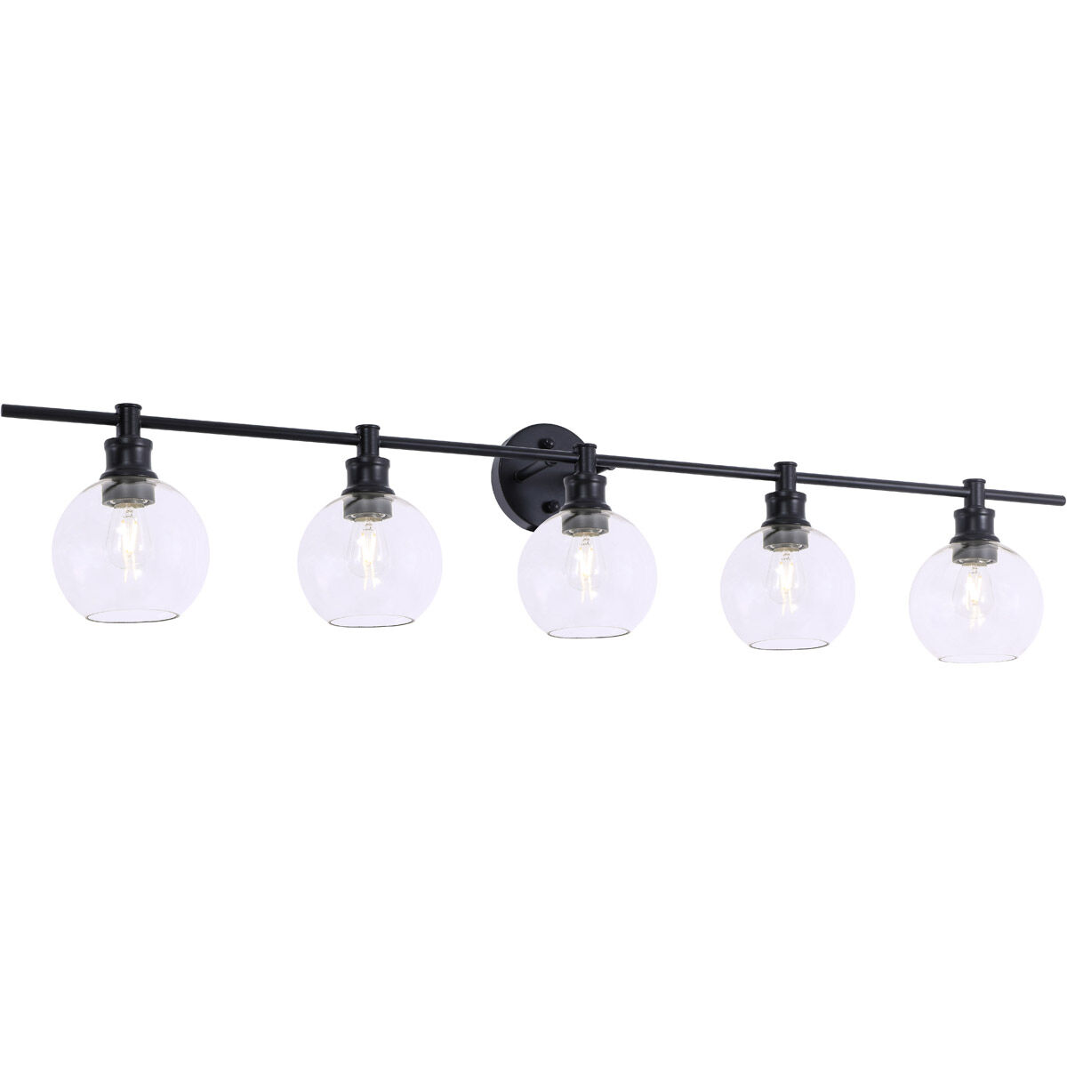 Syracuse 5 Light 47 inch Black Wall sconce Wall Light