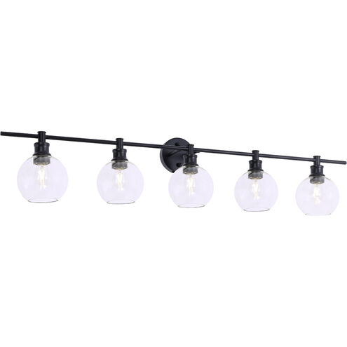 Syracuse 5 Light 47 inch Black Wall sconce Wall Light
