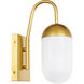 Malta 1 Light 4.8 inch Brass Wall sconce Wall Light