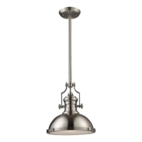 Pittsburgh 1 Light 13 inch Satin Nickel Pendant Ceiling Light