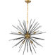 Esopus 8 Light 30 inch Brass and Black Pendant Ceiling Light