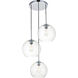 Huntington 3 Light 20.1 inch Chrome Pendant Ceiling Light
