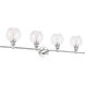 Syracuse 4 Light 38 inch Chrome Wall sconce Wall Light