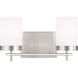 Reading 2 Light 14 inch Brushed Nickel Bath Vanity Wall Light