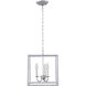 Oyster Bay 3 Light 12 inch Vintage Silver Pendant Ceiling Light