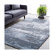 Amherst 94 X 31 inch Denim/Medium Gray/Ivory/Light Gray Rugs, Runner