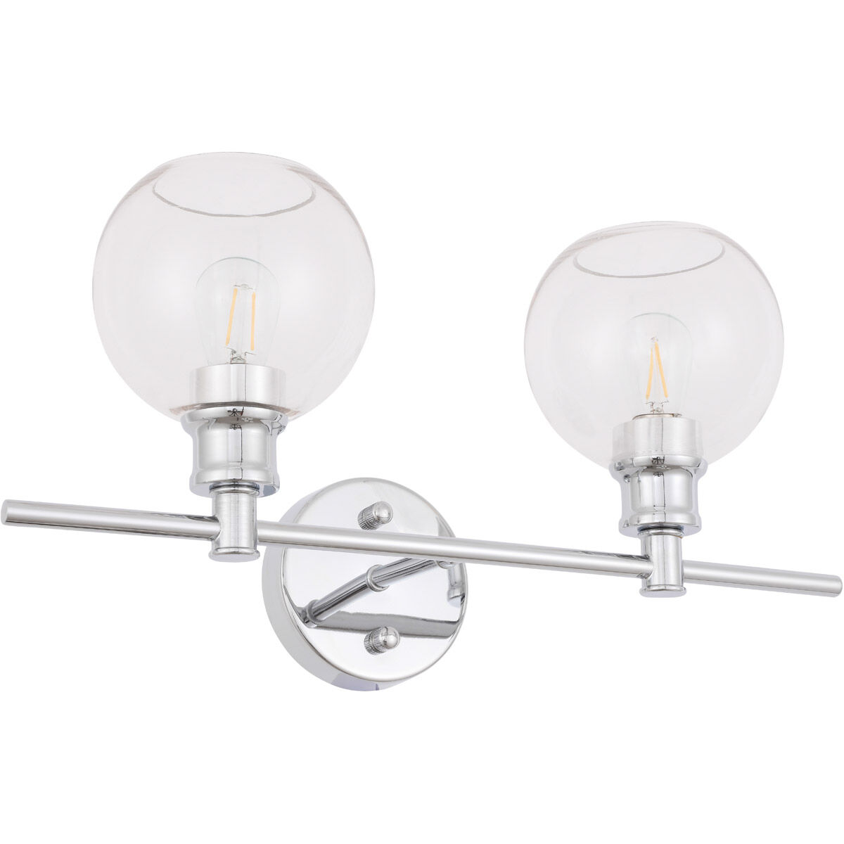 Syracuse 2 Light 19 inch Chrome Wall sconce Wall Light