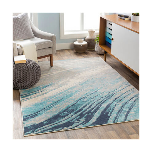 Islip 87 X 63 inch Aqua/Light Gray/Taupe/Beige/Khaki Rugs