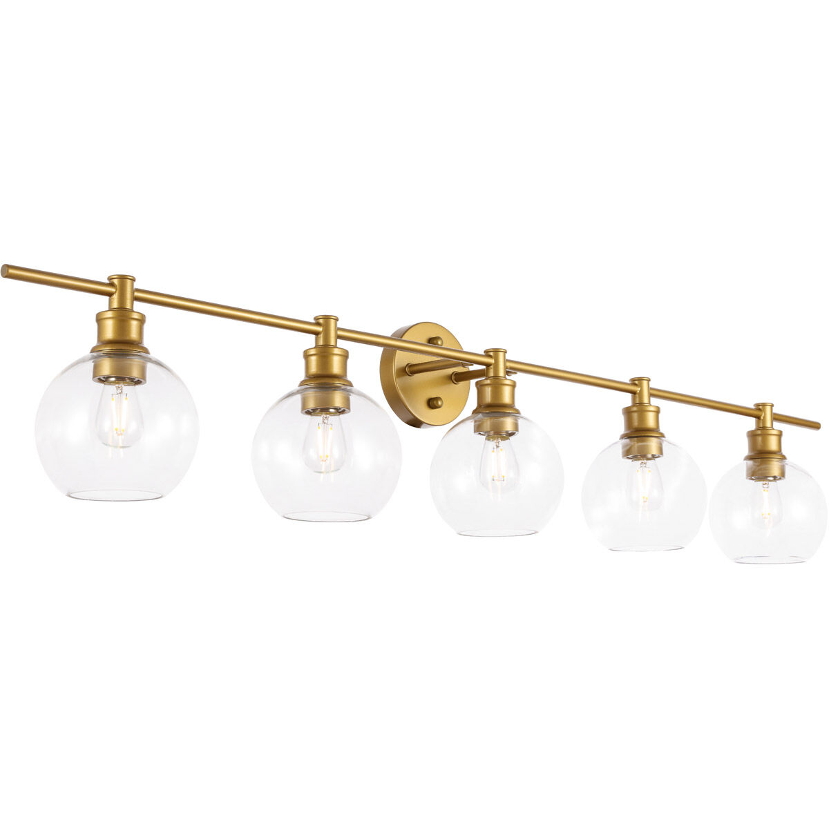 Syracuse 5 Light 47 inch Brass Wall sconce Wall Light