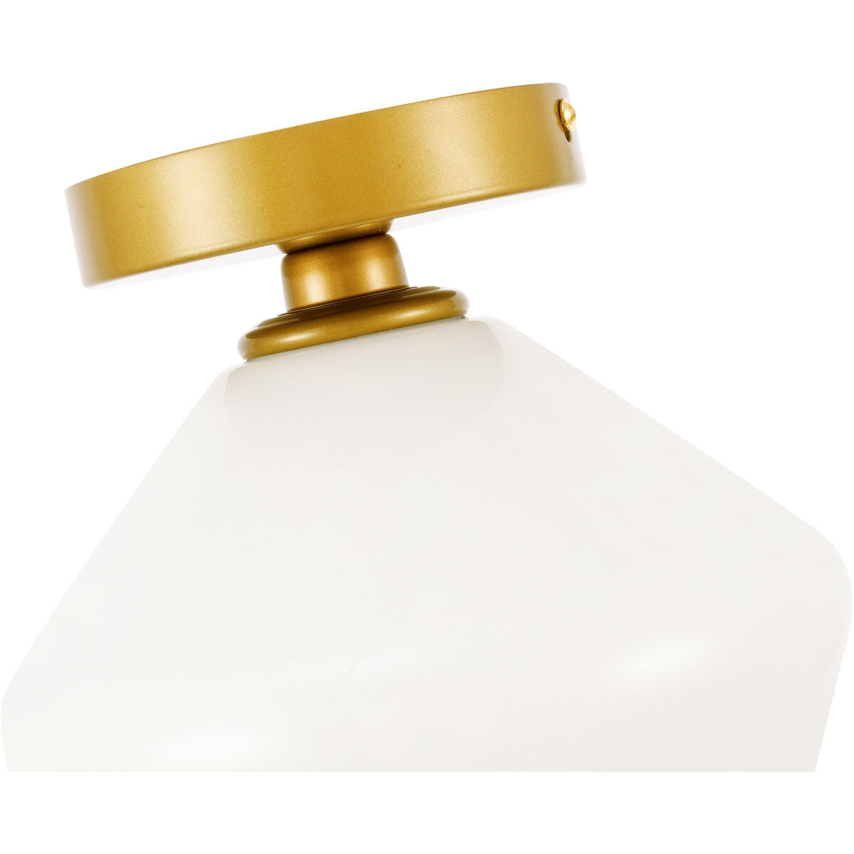 Rochester 1 Light 8 inch Brass Flush Mount Ceiling Light