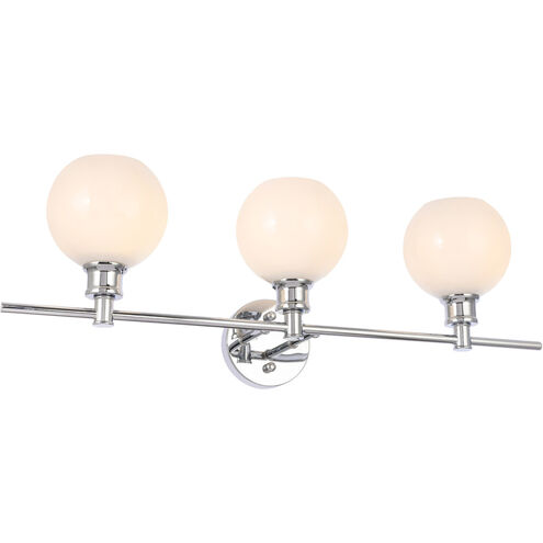 Syracuse 3 Light 28 inch Chrome Wall sconce Wall Light