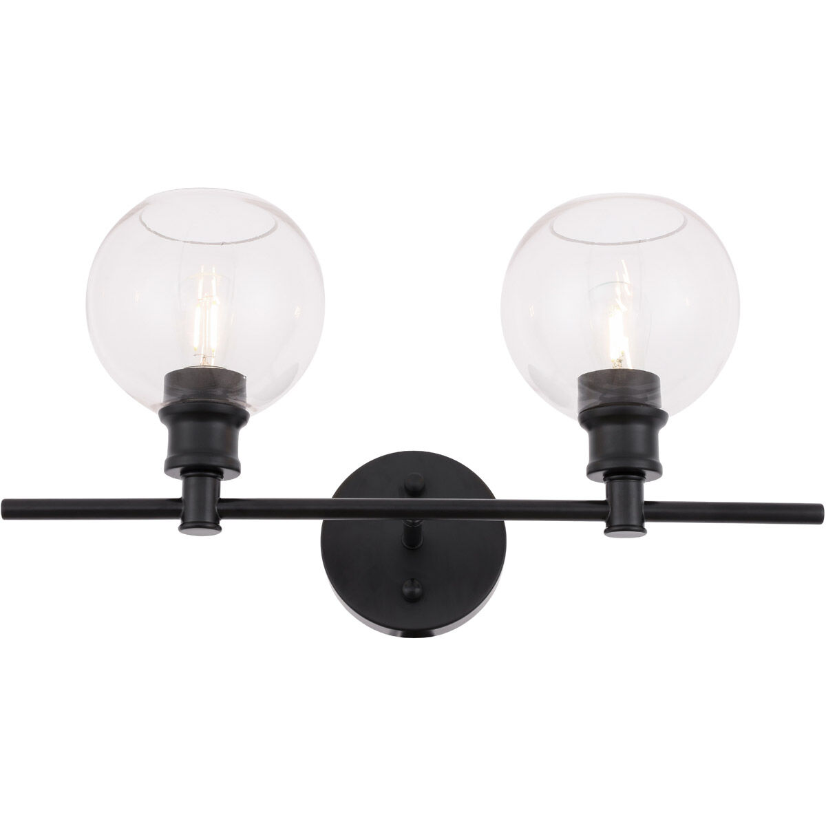 Syracuse 2 Light 19 inch Black Wall sconce Wall Light