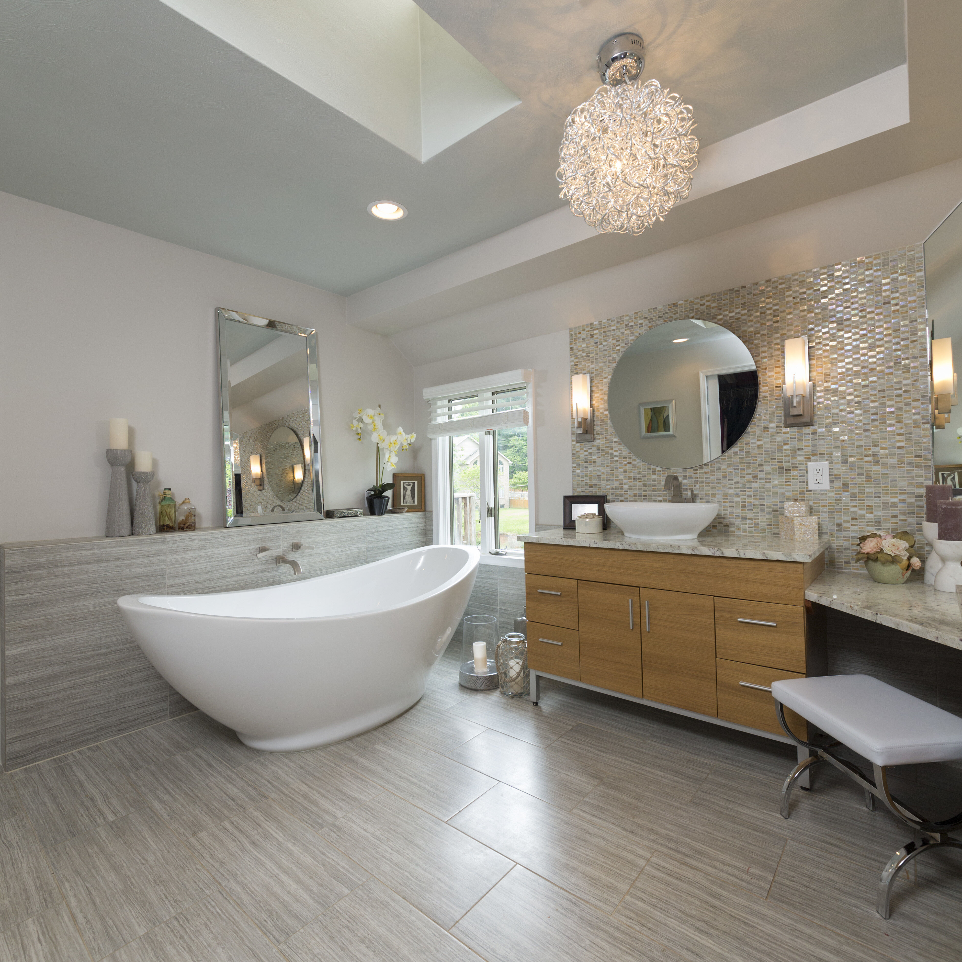 Romulus LED 31.5 inch Polished Chrome Single Pendant Ceiling Light