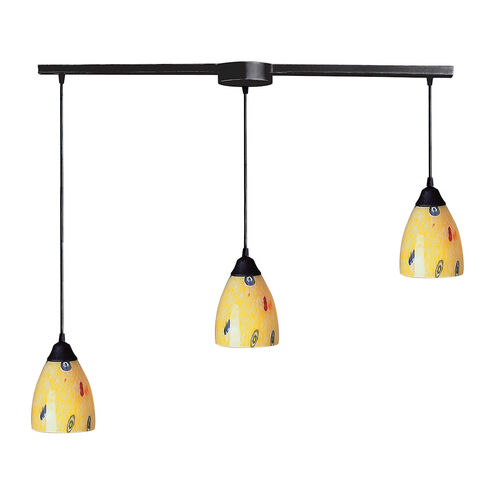 Millcreek 3 Light 36 inch Dark Rust Mini Pendant Ceiling Light