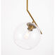 Monroe 1 Light 10 inch Brass Pendant Ceiling Light