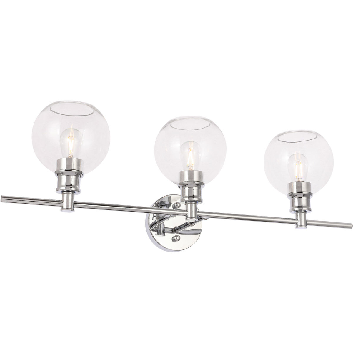 Syracuse 3 Light 28 inch Chrome Wall sconce Wall Light
