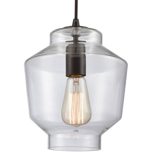 Chambersburg 1 Light 8 inch Oil Rubbed Bronze with Clear Mini Pendant Ceiling Light