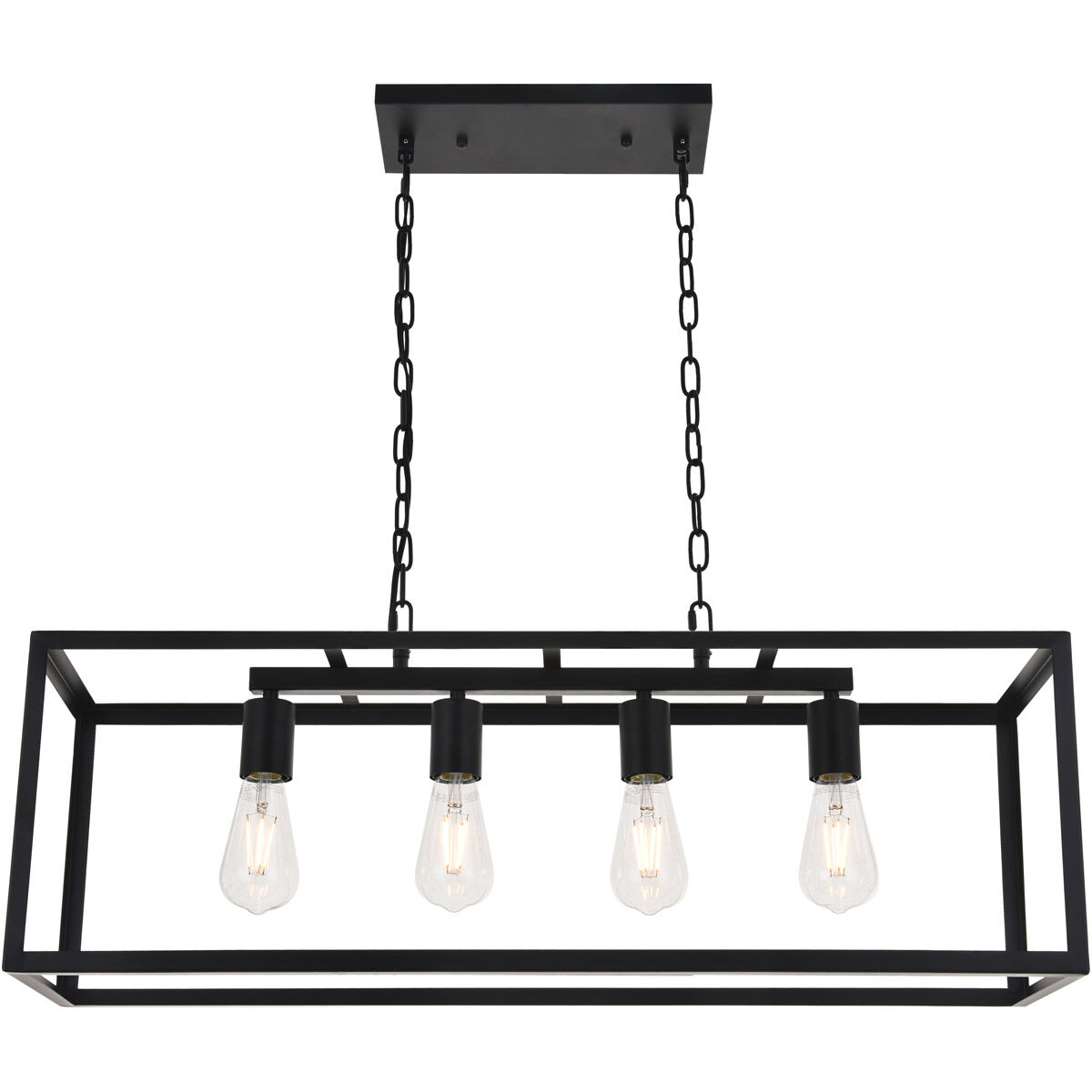 Coatesville 4 Light 9.4 inch Black Pendant Ceiling Light