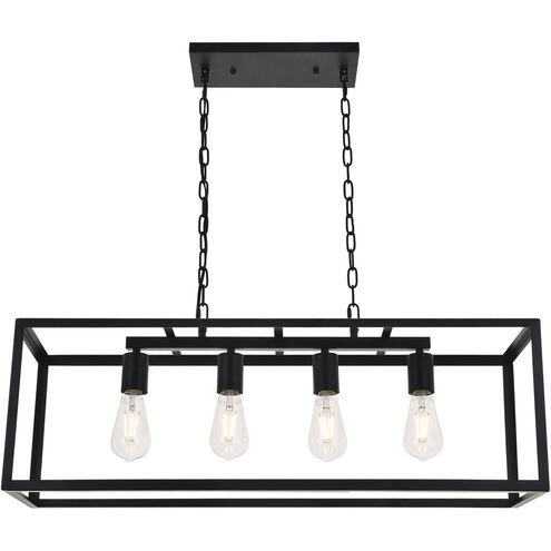 Coatesville 4 Light 9.4 inch Black Pendant Ceiling Light