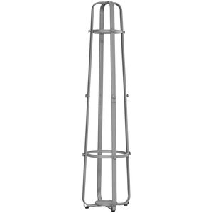 Auburn 72 inch Silver Coat Rack