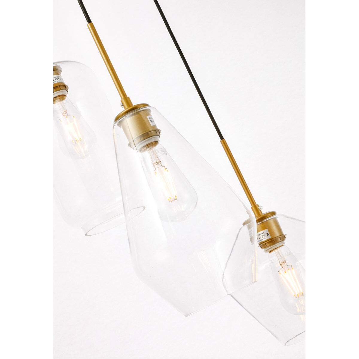 Rochester 3 Light 17 inch Brass Pendant Ceiling Light