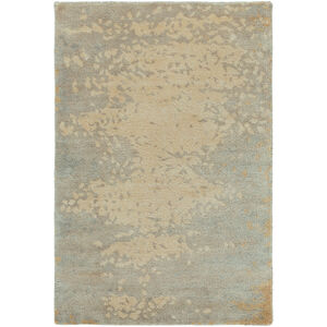 Manchester 36 X 24 inch Light Gray/Khaki/Medium Gray/Tan Rugs, Viscose and Wool
