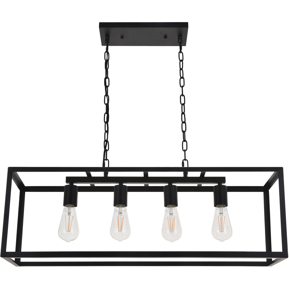 Coatesville 4 Light 9.4 inch Black Pendant Ceiling Light