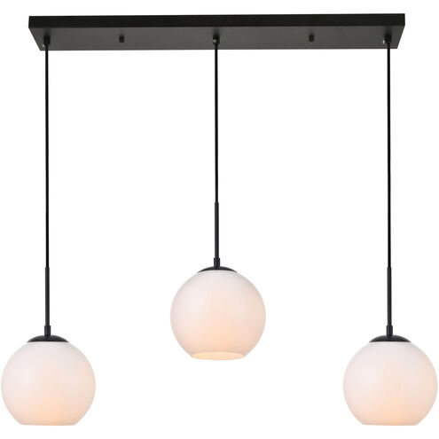 Huntington 3 Light 8 inch Black Pendant Ceiling Light