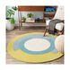 Carlisle 60 X 60 inch Bright Yellow/Denim/Teal/Cream Rugs