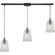 Yonkers 3 Light 38 inch Oil Rubbed Bronze Mini Pendant Ceiling Light, Linear