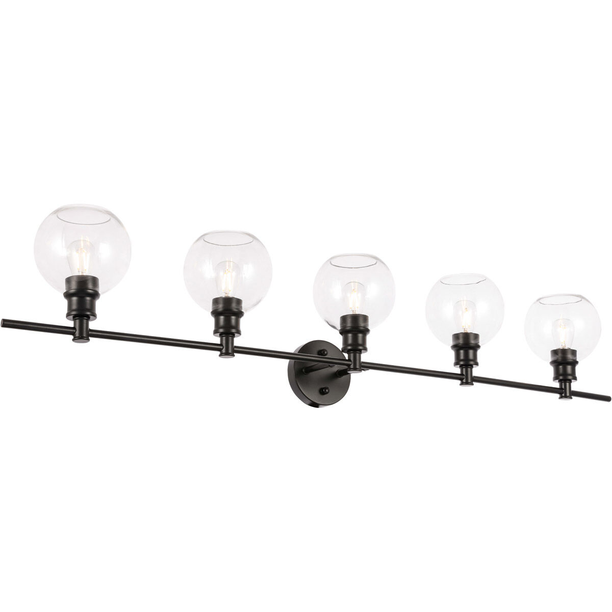 Syracuse 5 Light 47 inch Black Wall sconce Wall Light