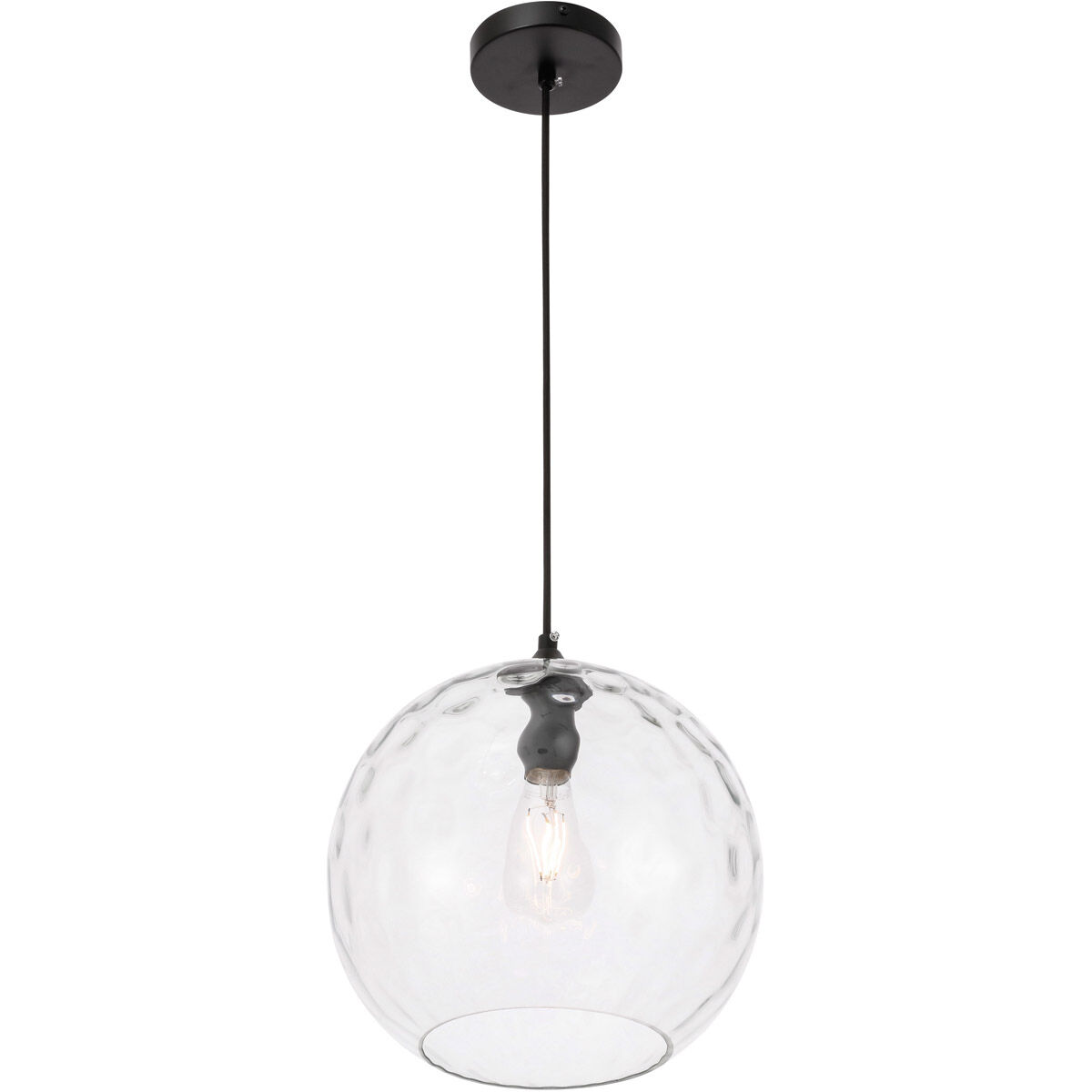 Pittsfield 1 Light 12 inch Black Pendant Ceiling Light
