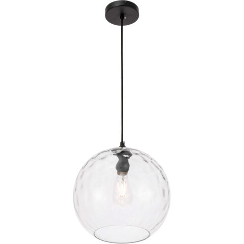 Pittsfield 1 Light 12 inch Black Pendant Ceiling Light