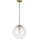 Abington 1 Light 14 inch Satin Brass Pendant Ceiling Light