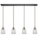 Yonkers 4 Light 46 inch Oil Rubbed Bronze Mini Pendant Ceiling Light, Linear