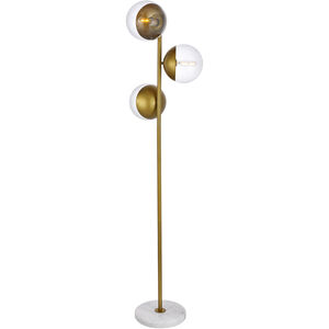 Oyster Bay 66 inch 40 watt Brass Floor Lamp Portable Light