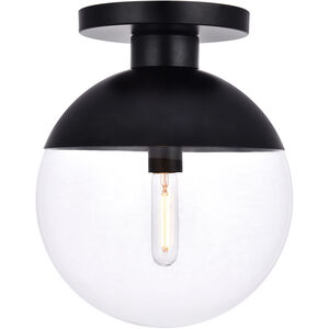 Oyster Bay 1 Light 12 inch Black Flush Mount Ceiling Light