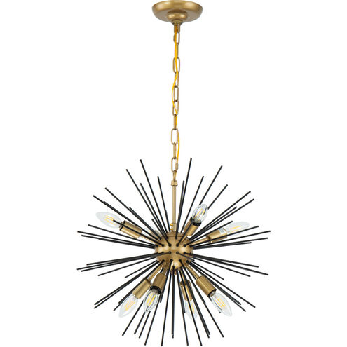 Esopus 8 Light 20 inch Brass and Black Pendant Ceiling Light