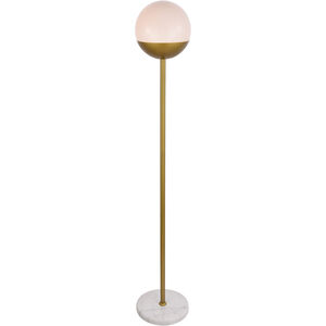 Oyster Bay 62 inch 40 watt Brass Floor Lamp Portable Light