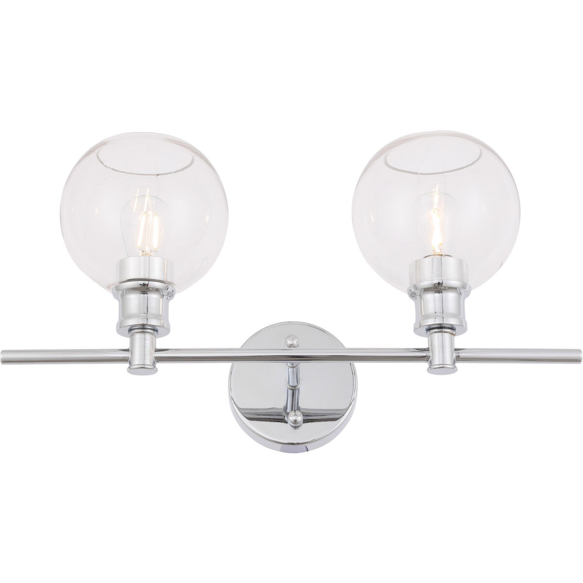 Syracuse 2 Light 19 inch Chrome Wall sconce Wall Light
