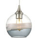 Batavia 1 Light 8 inch Satin Nickel Pendant Ceiling Light