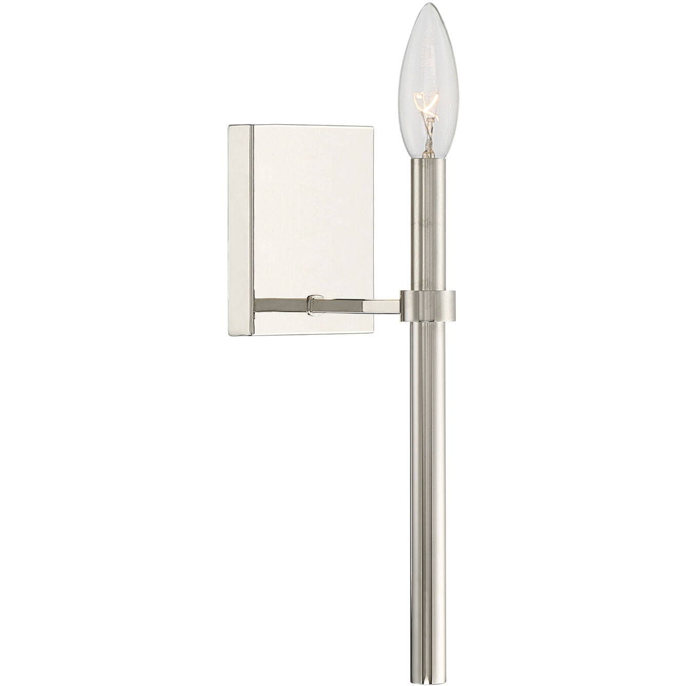 Englewood Sconce Wall Light in Polished Nickel