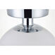 Huntington 1 Light 8 inch Chrome Flush Mount Ceiling Light
